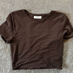 Babaton brown crop top